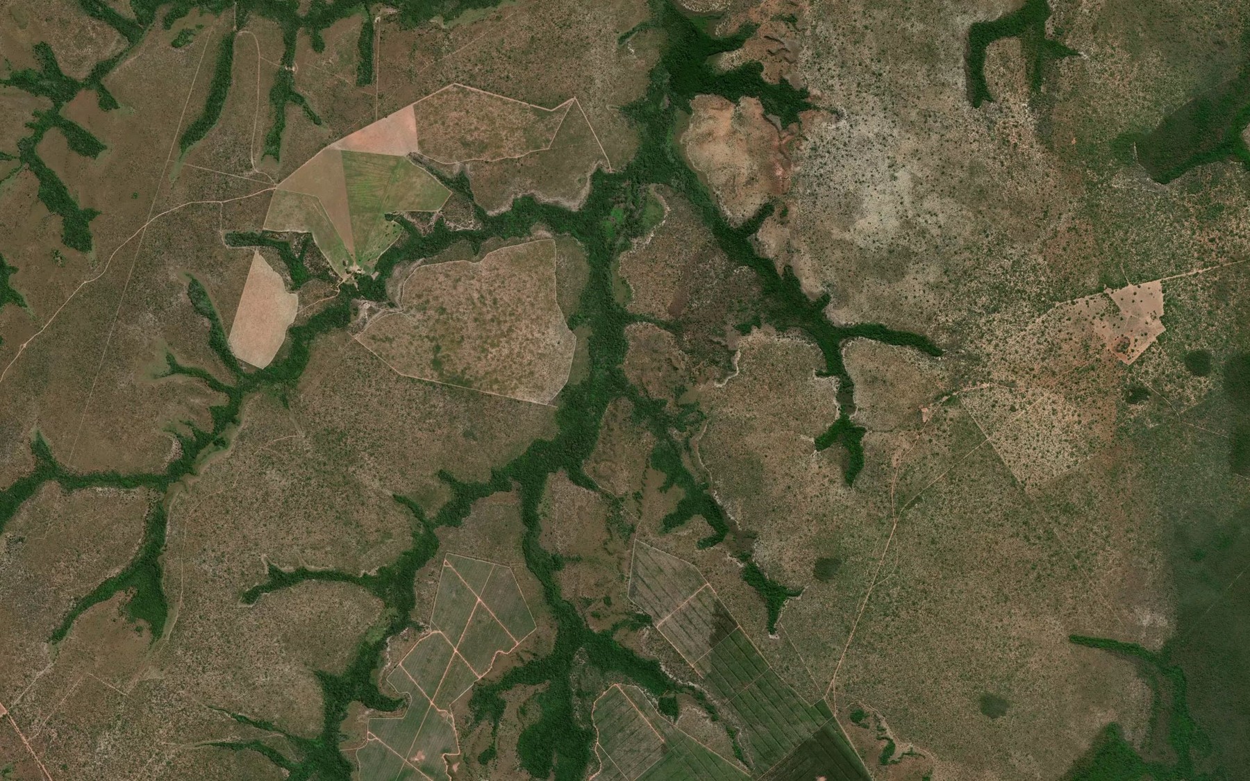 Satellite map of the Corrego Matanca