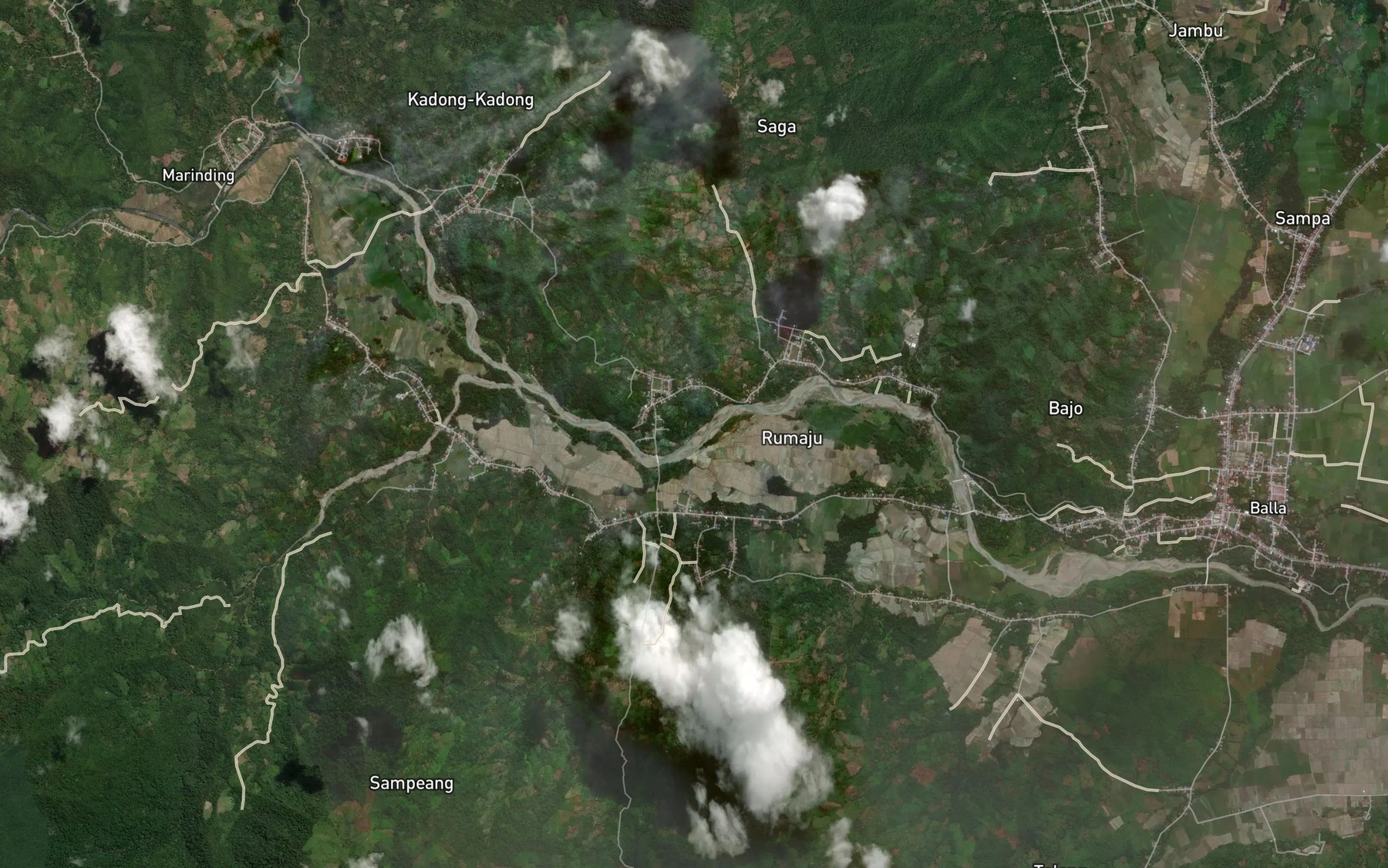 Satellite map of the Salu Marinding