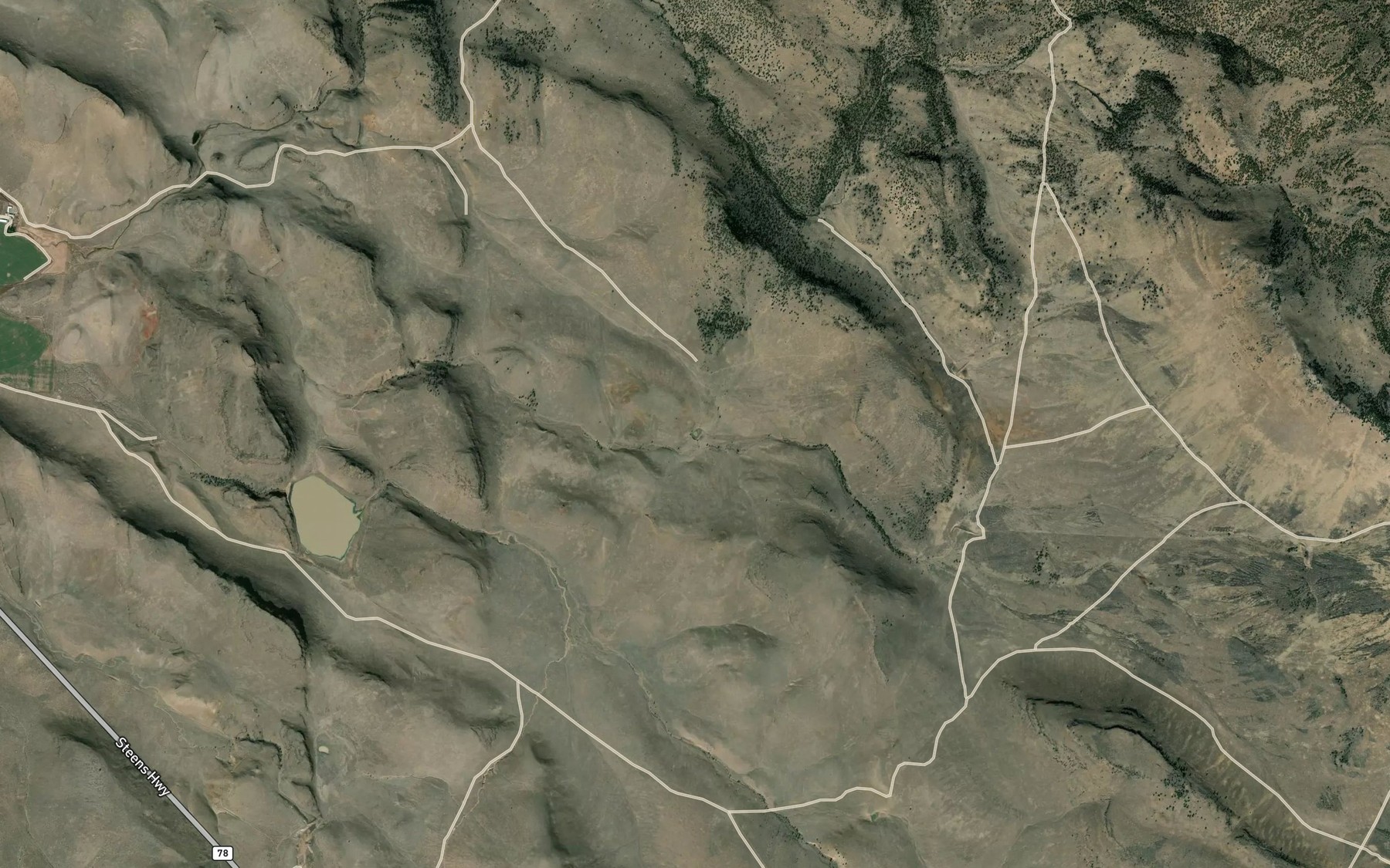 Satellite map of the South Indian Reservoir