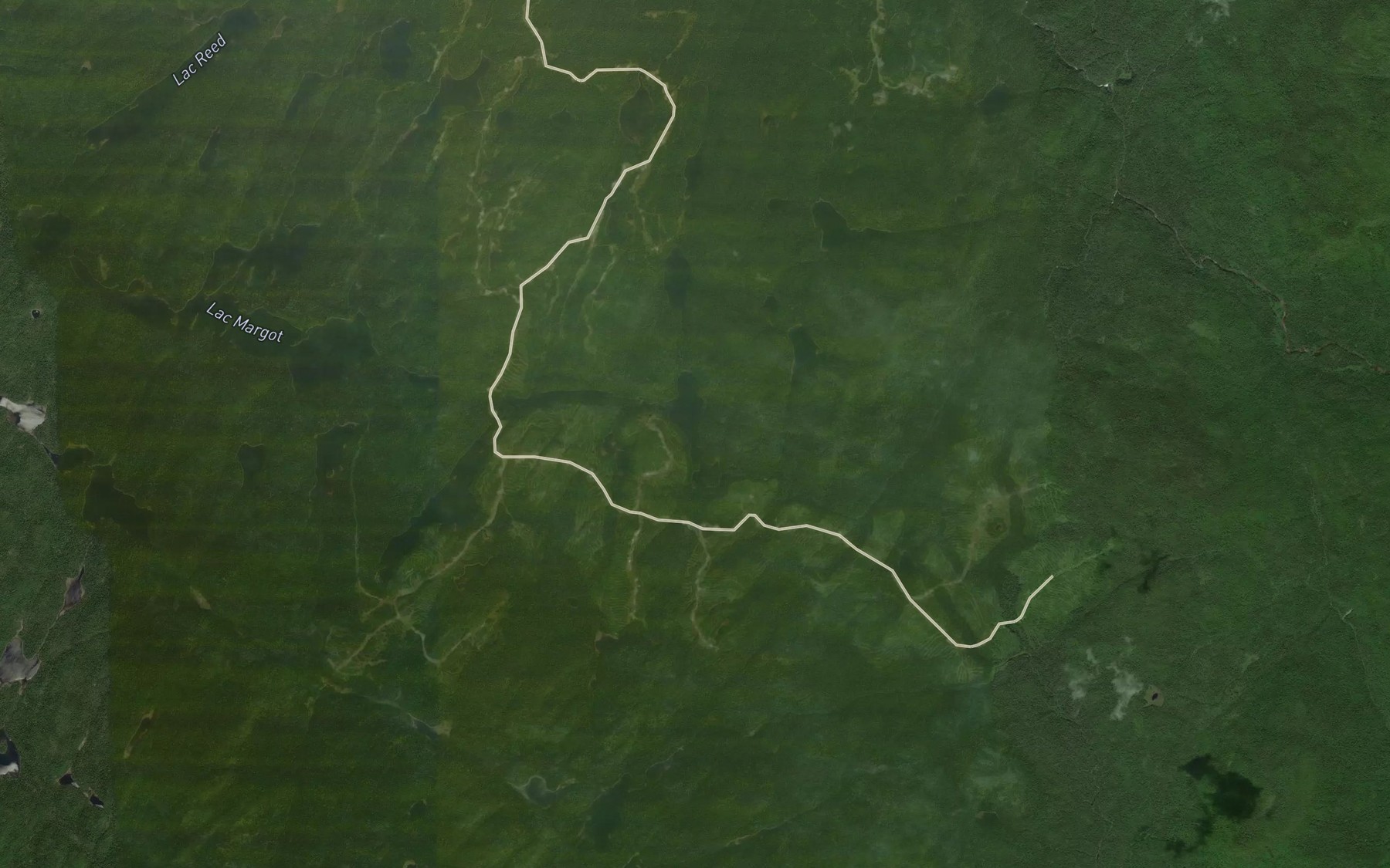 Satellite map of the Lac du Crochet