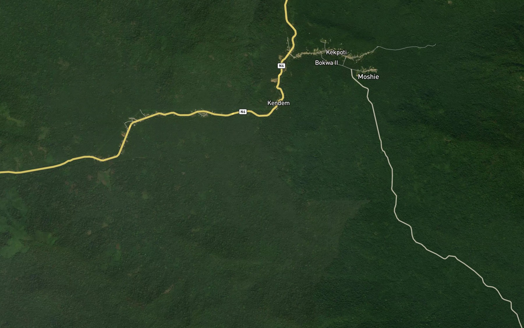 Satellite map of the Kendem