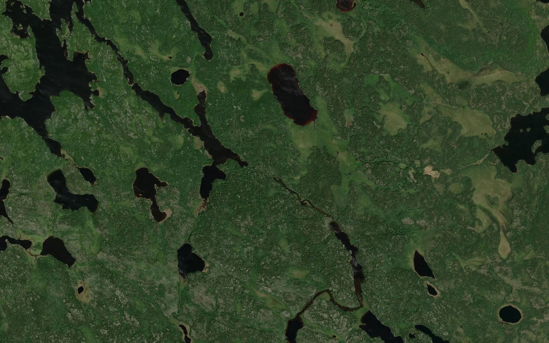 Satellite map of the Boiling Sand Rapids