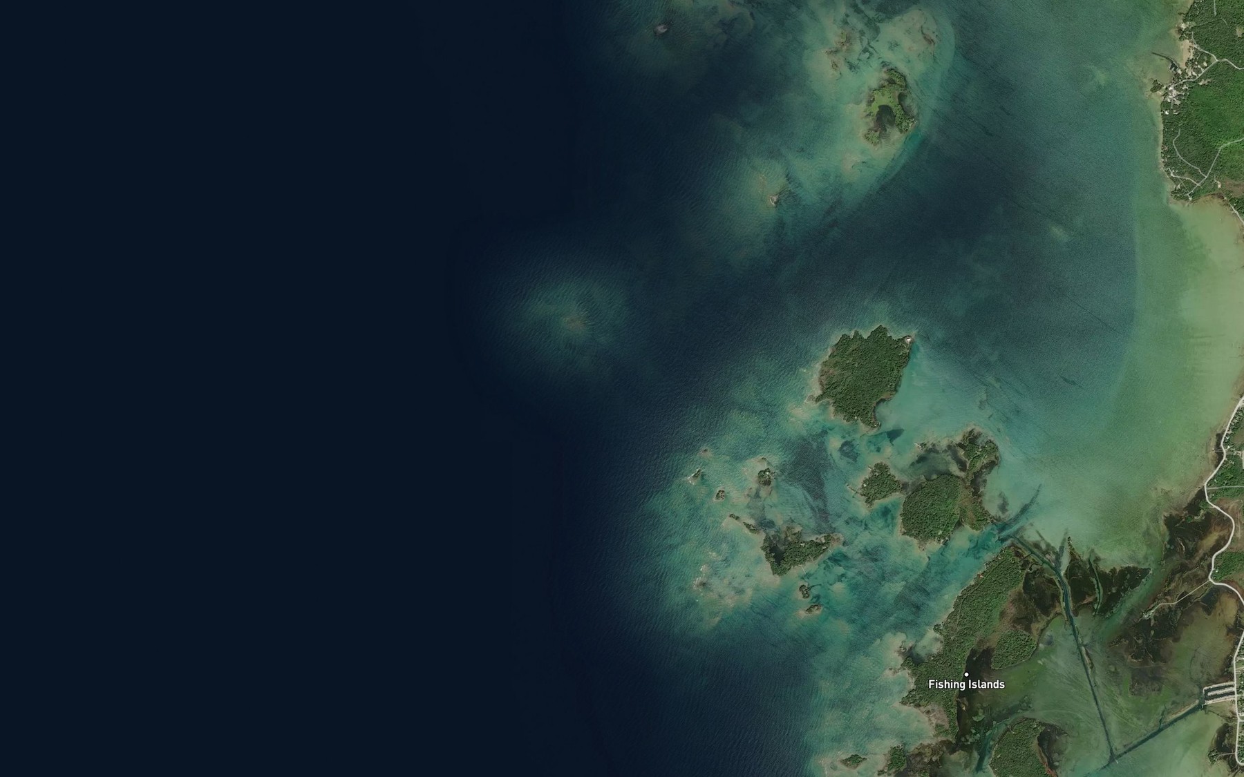 Satellite map of the Scout Reef