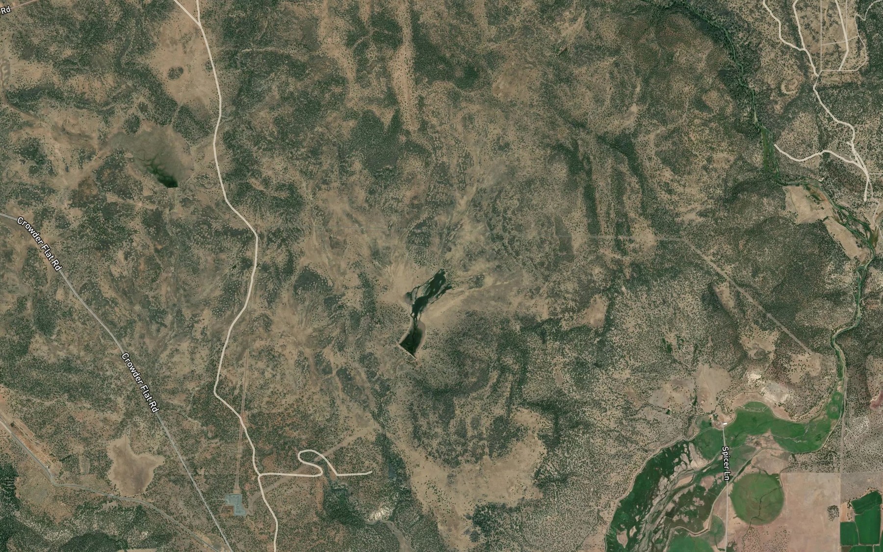 Satellite map of the Indian Spring
