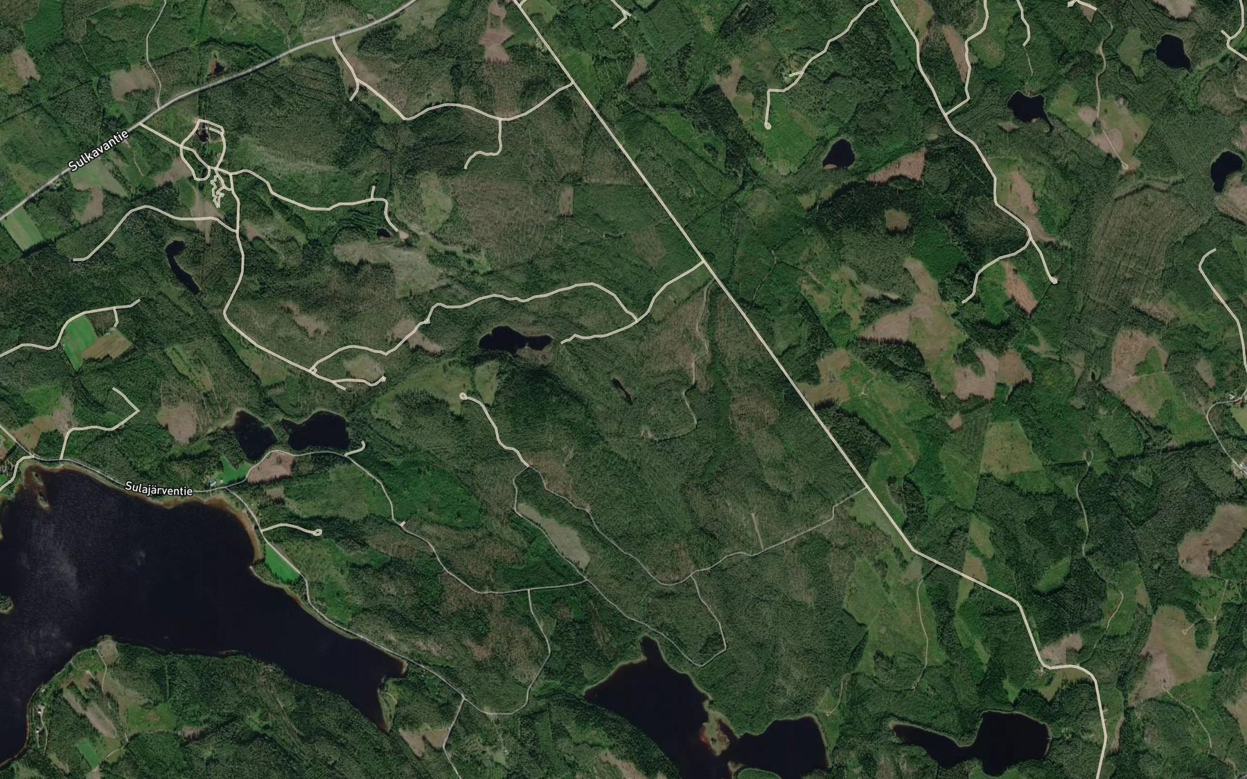 Satellite map of the Pieni Kaatrolampi