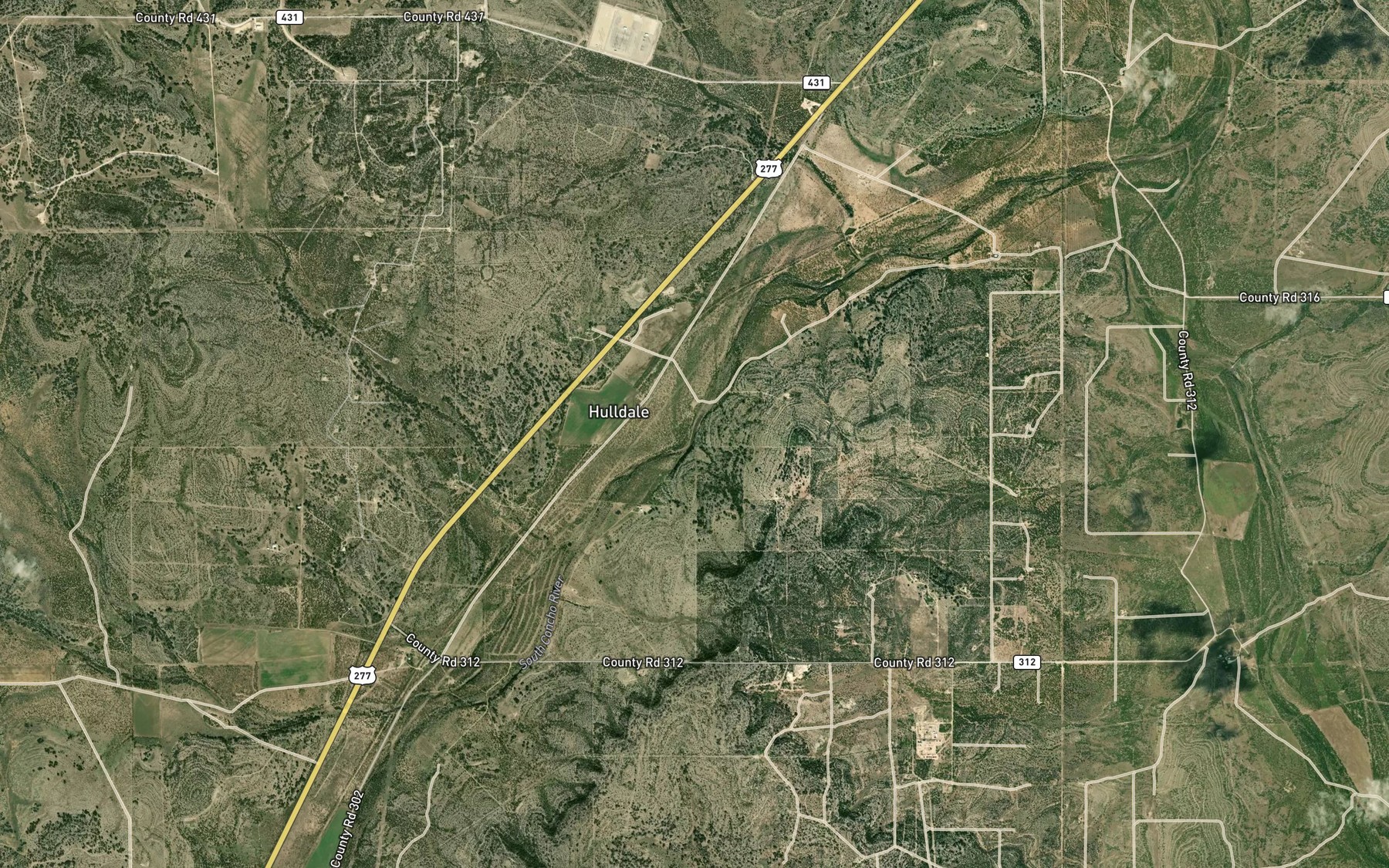 Satellite map of the Tenmile Waterhole