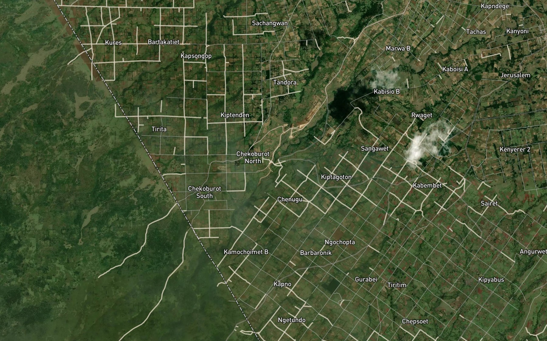 Satellite map of the Sundu