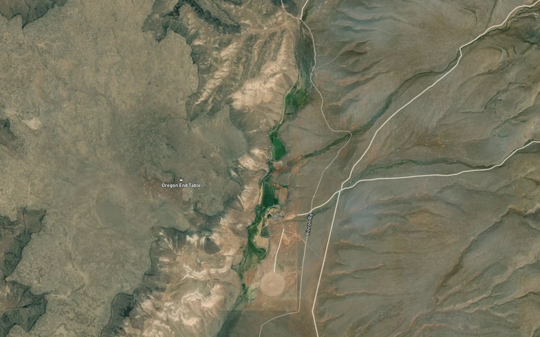 Satellite map of the Stonehouse Creek