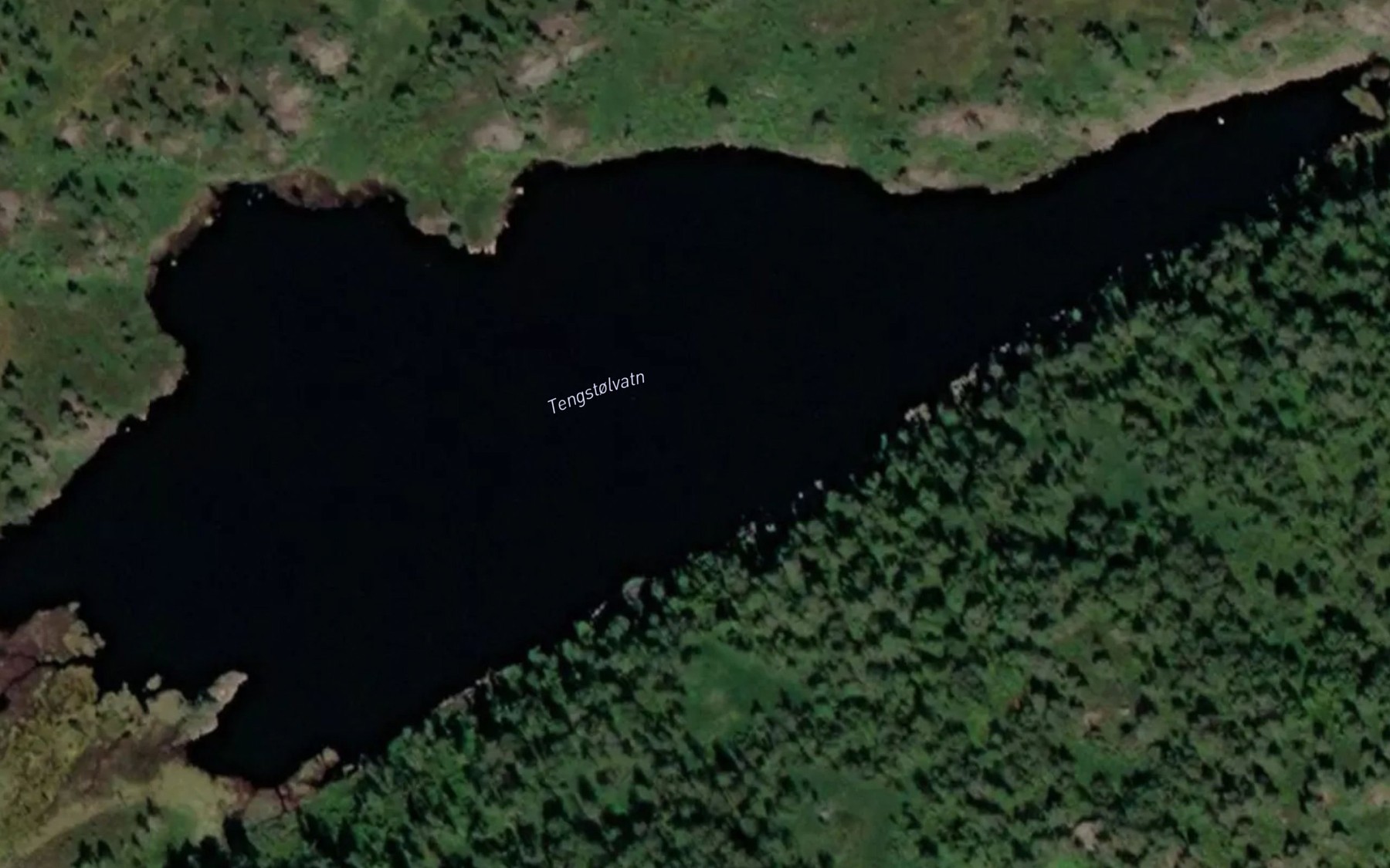 Satellite map of the Tengstolvatn