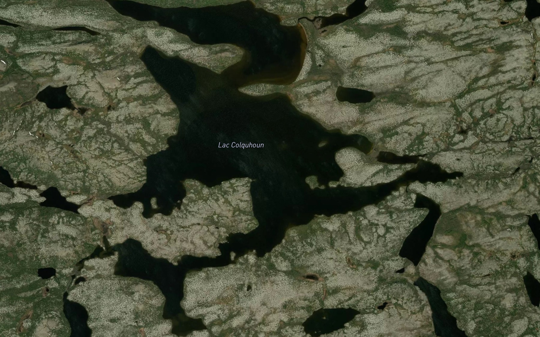 Satellite map of the Lac Colquhoun