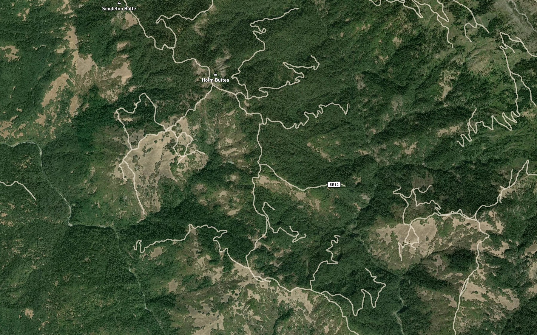 Satellite map of the Mud Spring