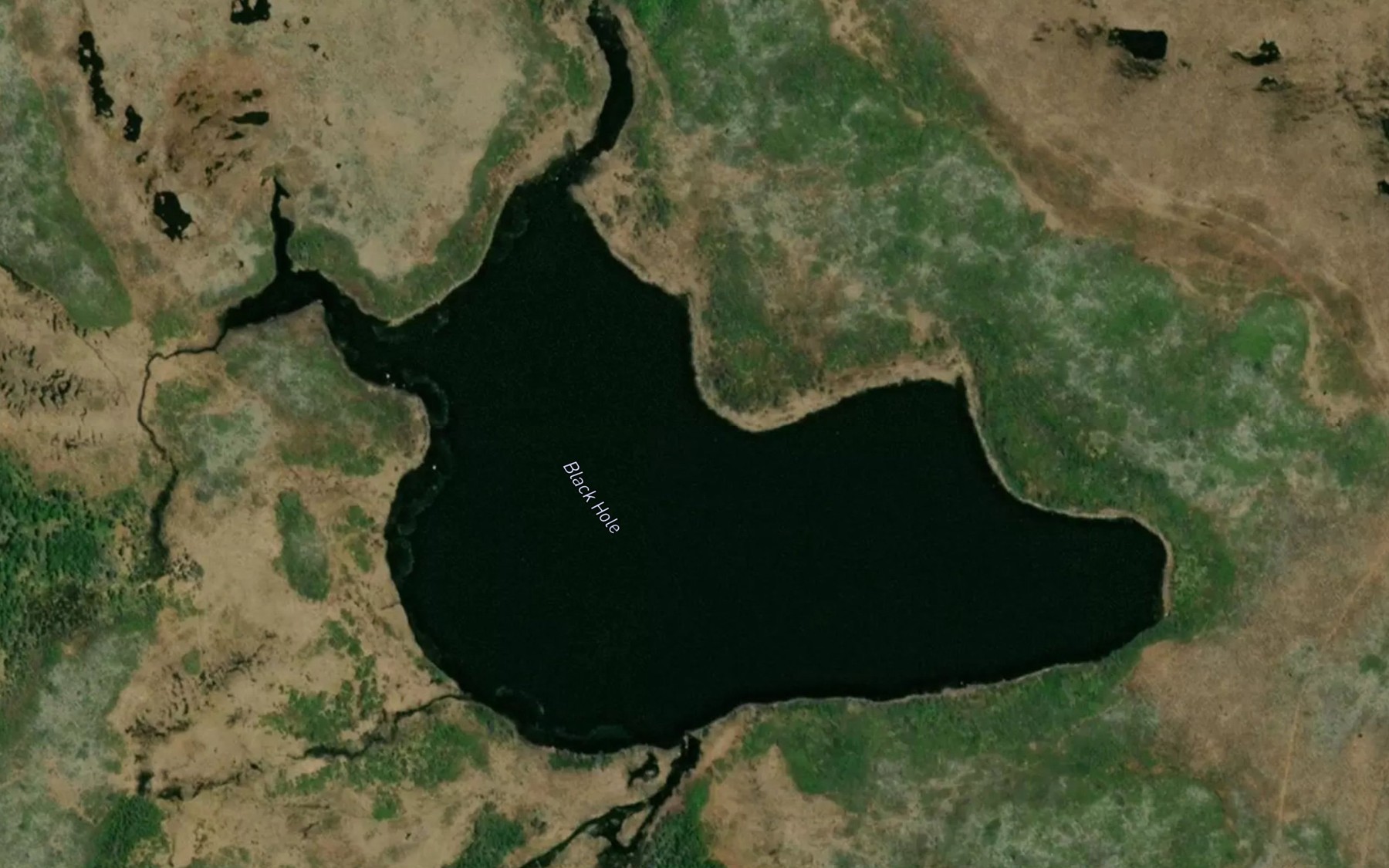 Satellite map of the Black Hole