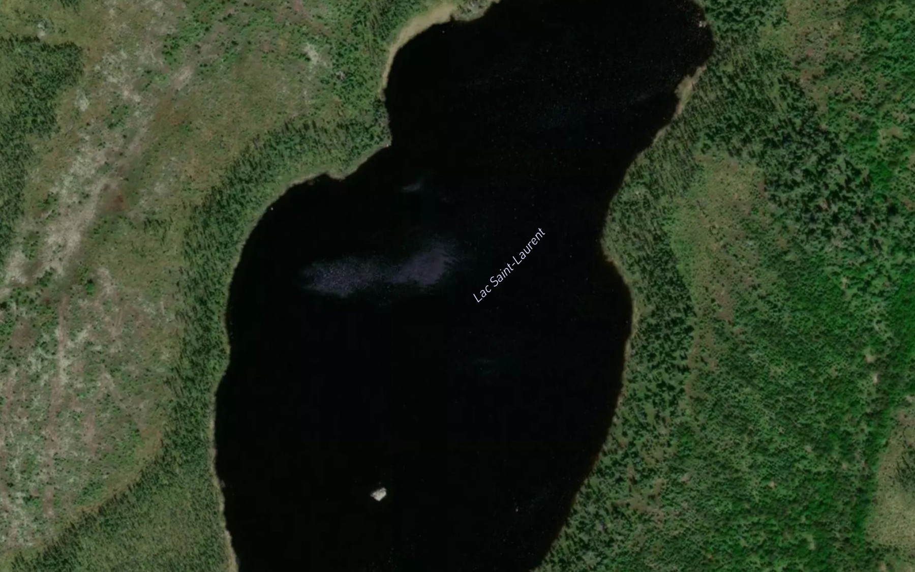 Satellite map of the Lac Saint-Laurent