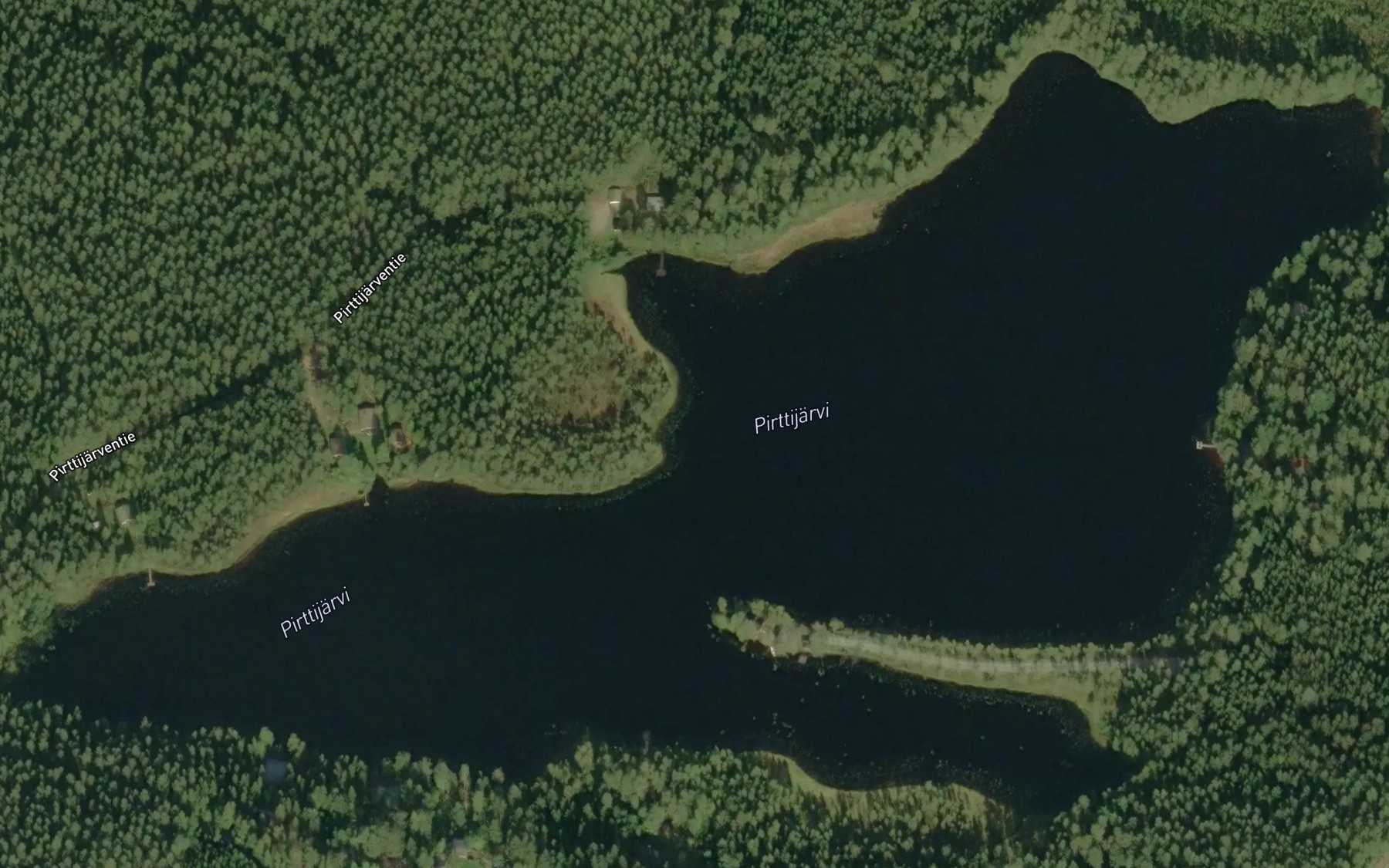 Satellite map of the Pirttijarvi