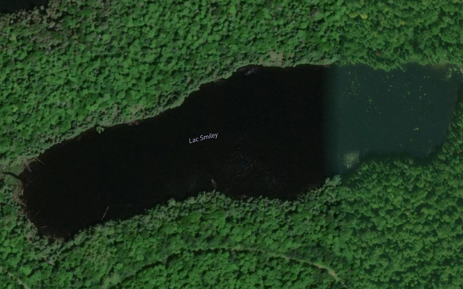 Satellite map of the Lac Smiley