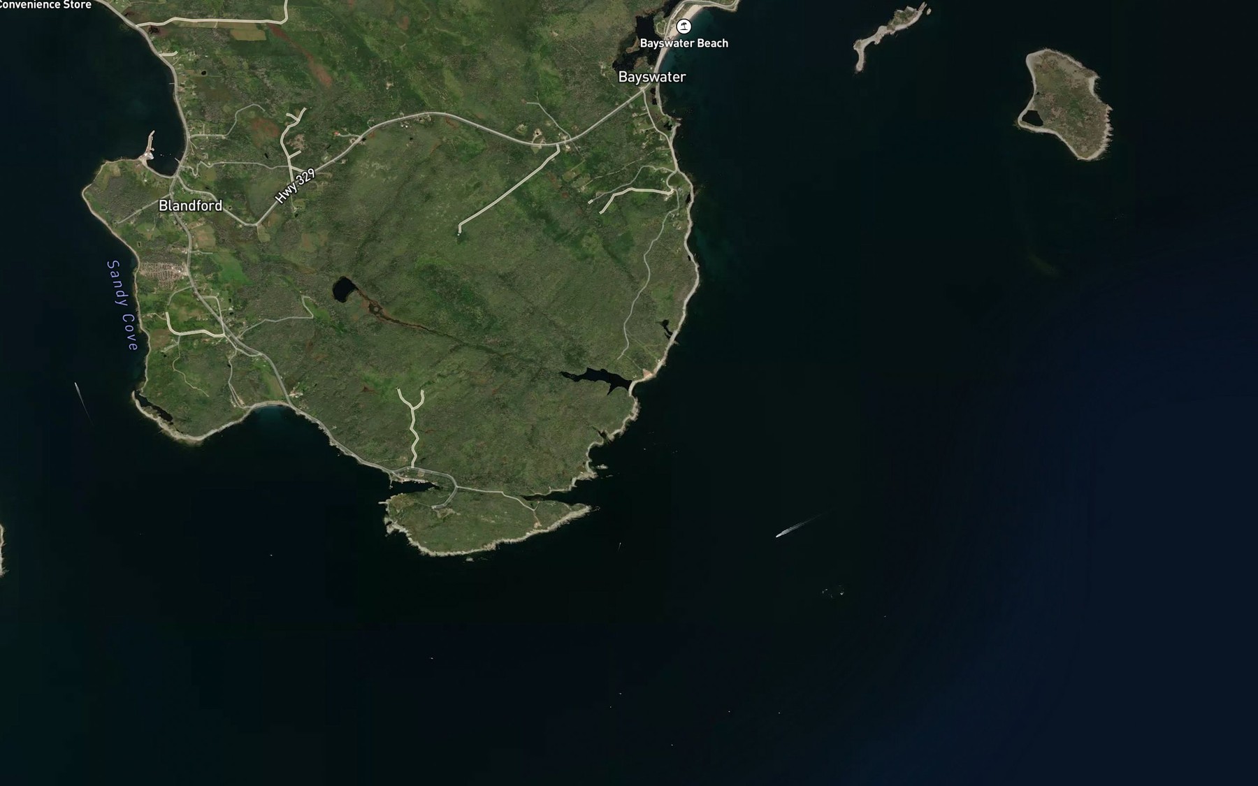 Satellite map of the The Droke