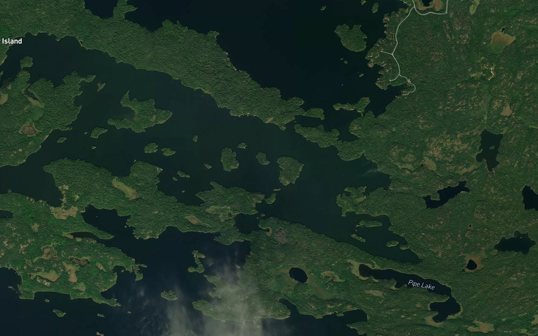 Satellite map of the Moore Bay