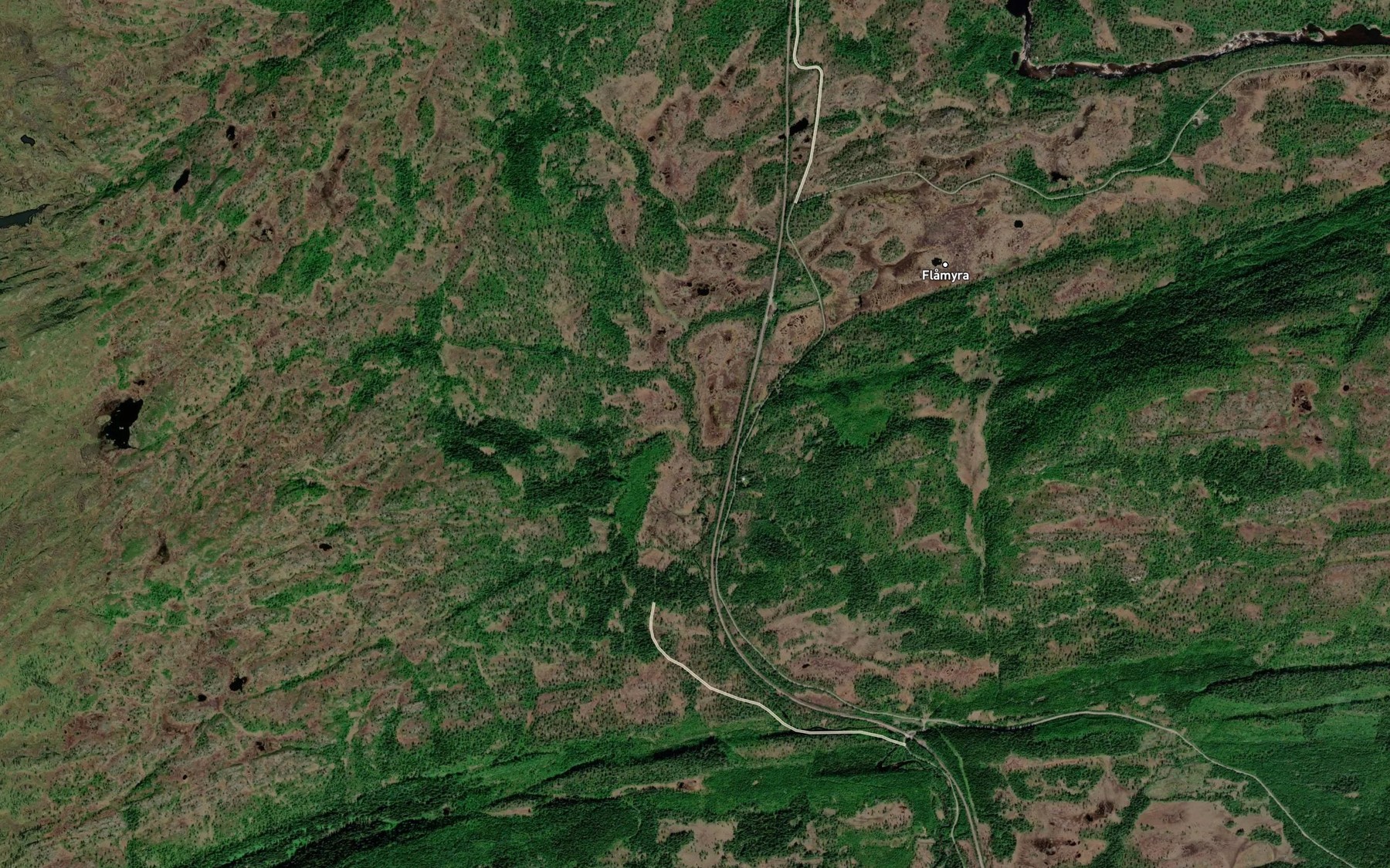 Satellite map of the Plutten