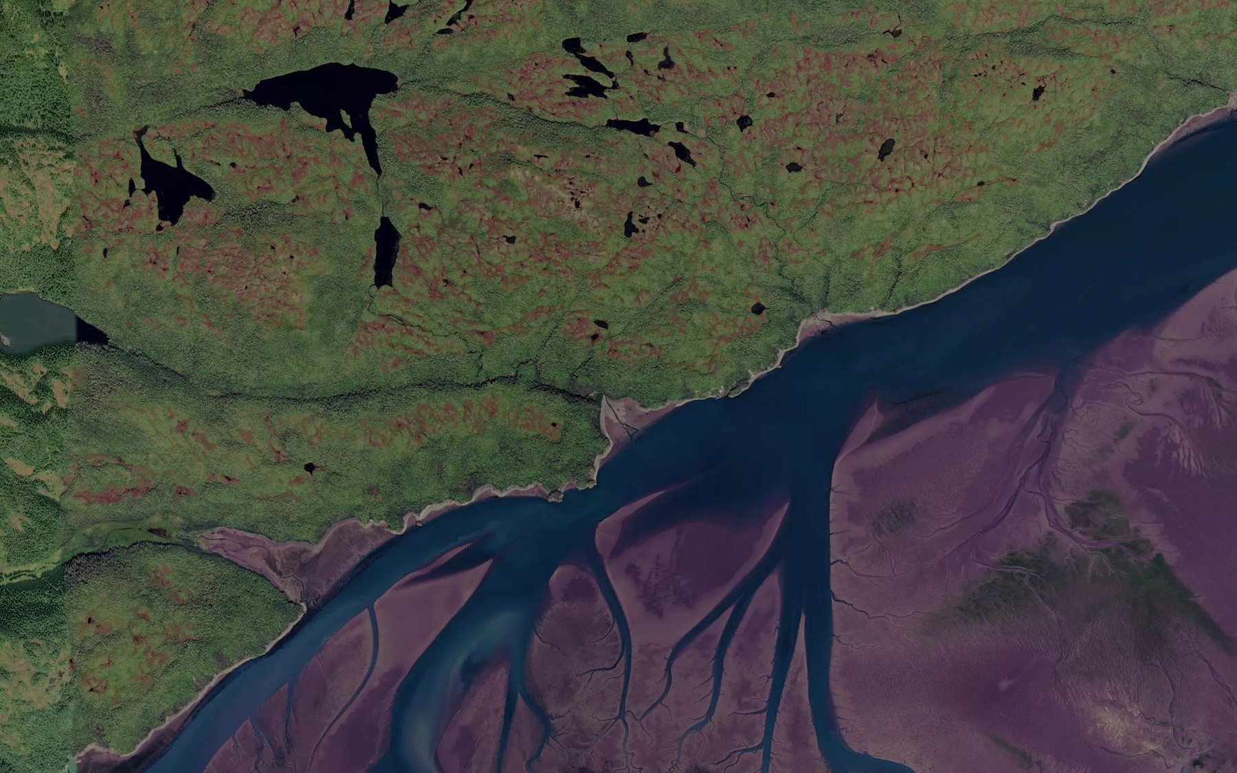 Satellite map of the Hidden Creek