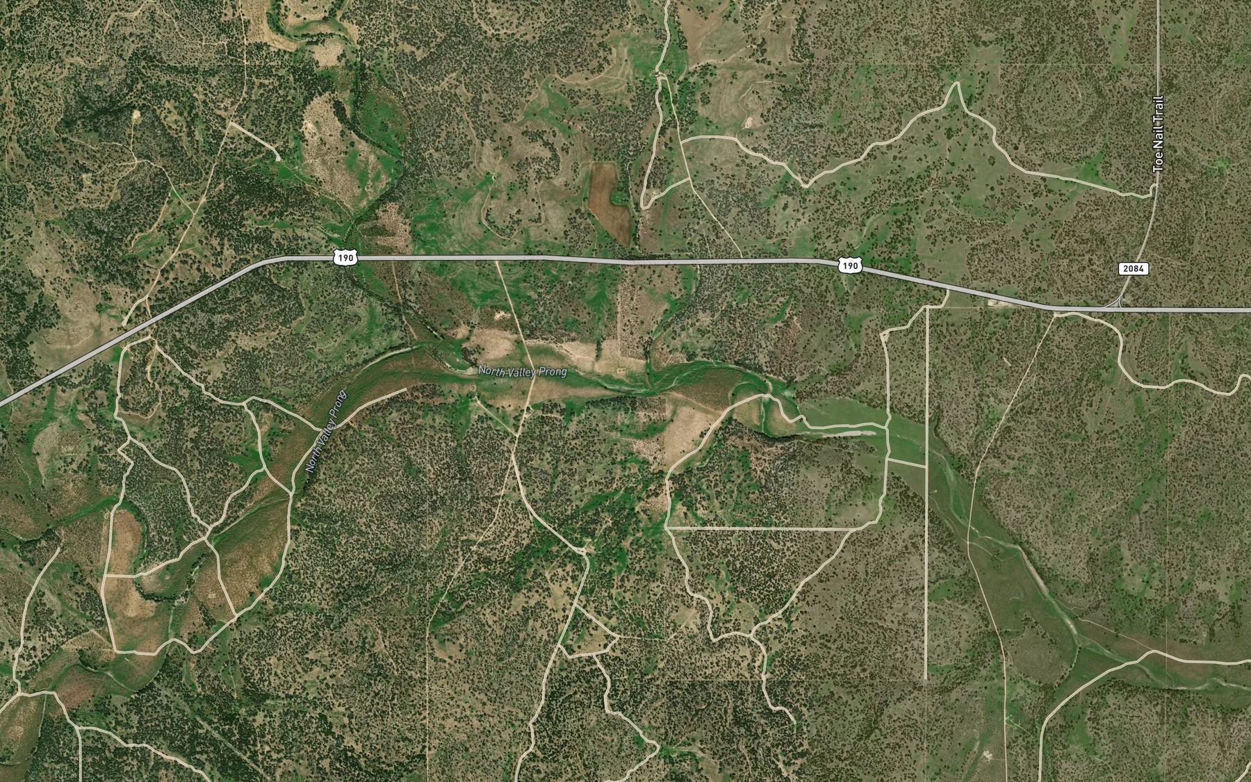 Satellite map of the Eightmile Waterhole