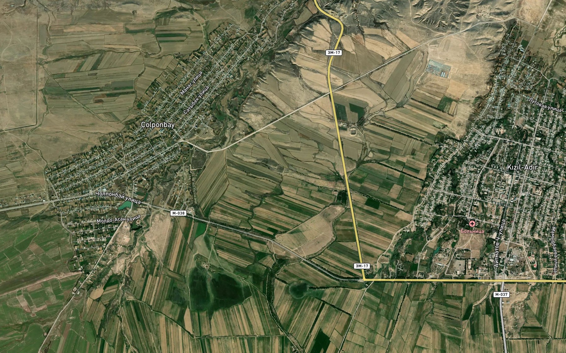 Satellite map of the Aryk Aygyr-Dzhal