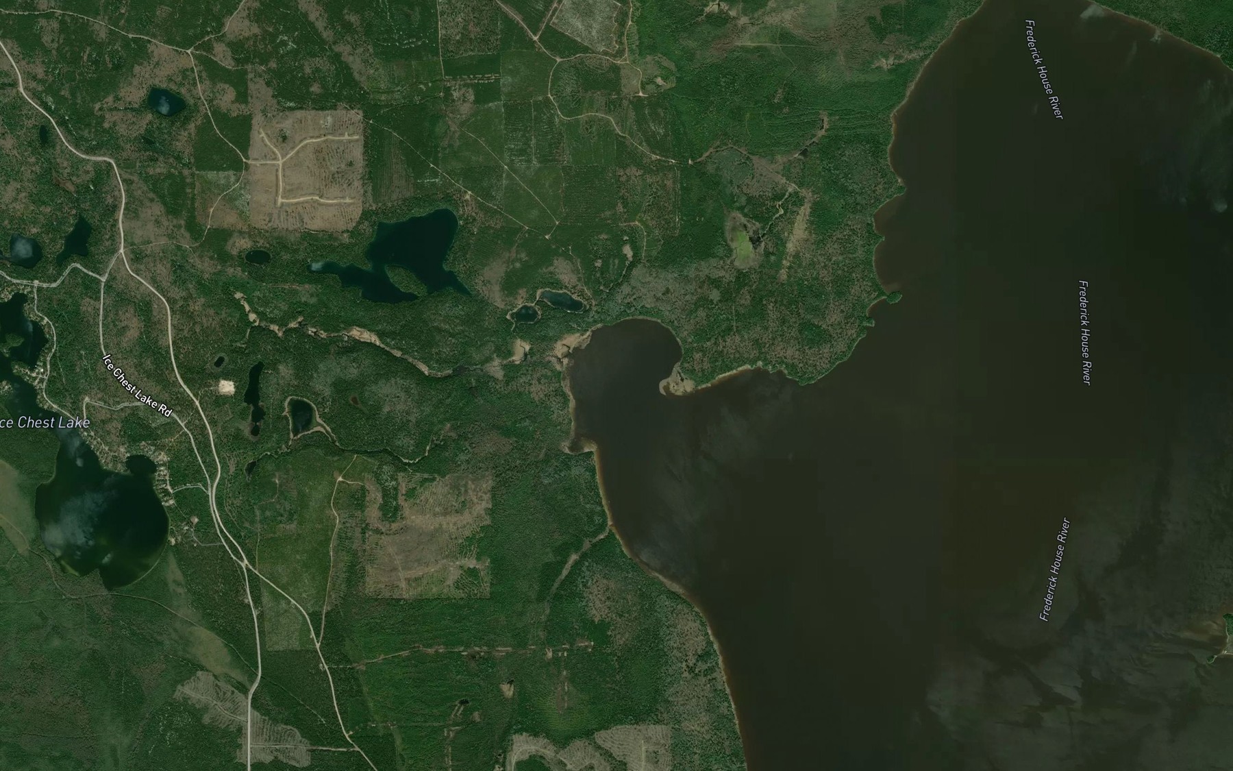 Satellite map of the Buffalo Bay