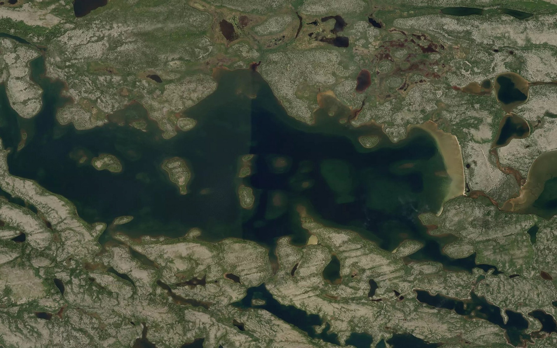 Satellite map of the Lac Michisu Ustikwan