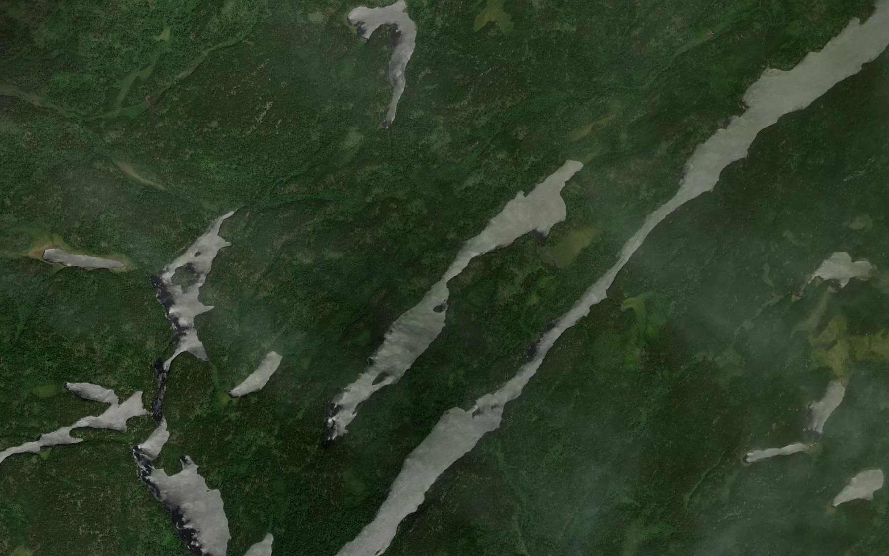 Satellite map of the Pouliot Lake