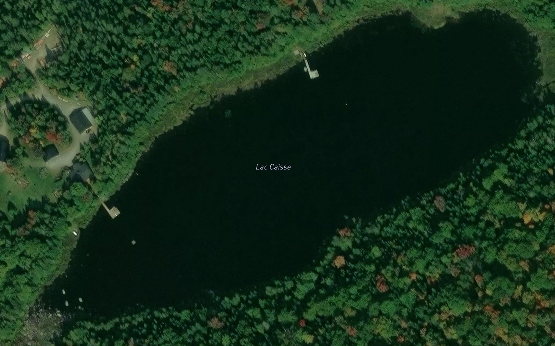 Satellite map of the Lac Caisse