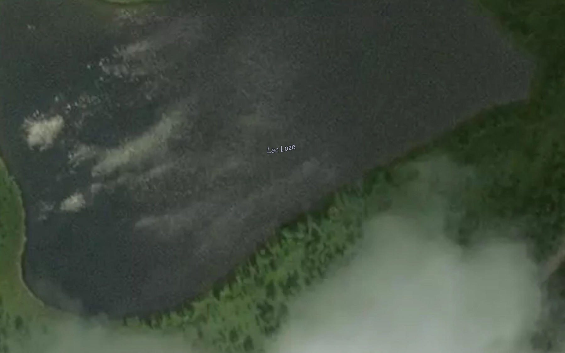 Satellite map of the Lac Loze