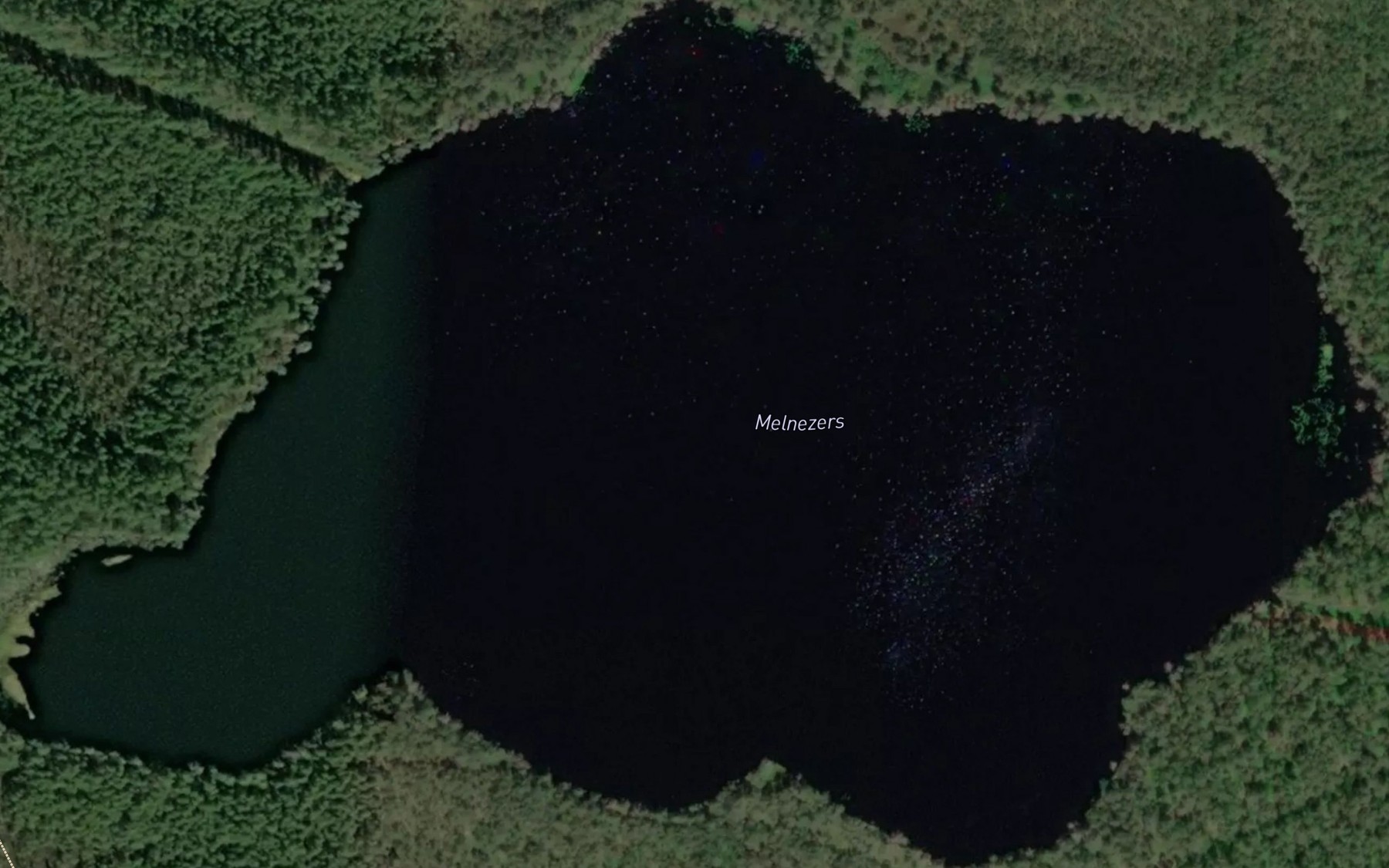 Satellite map of the Mellumezers