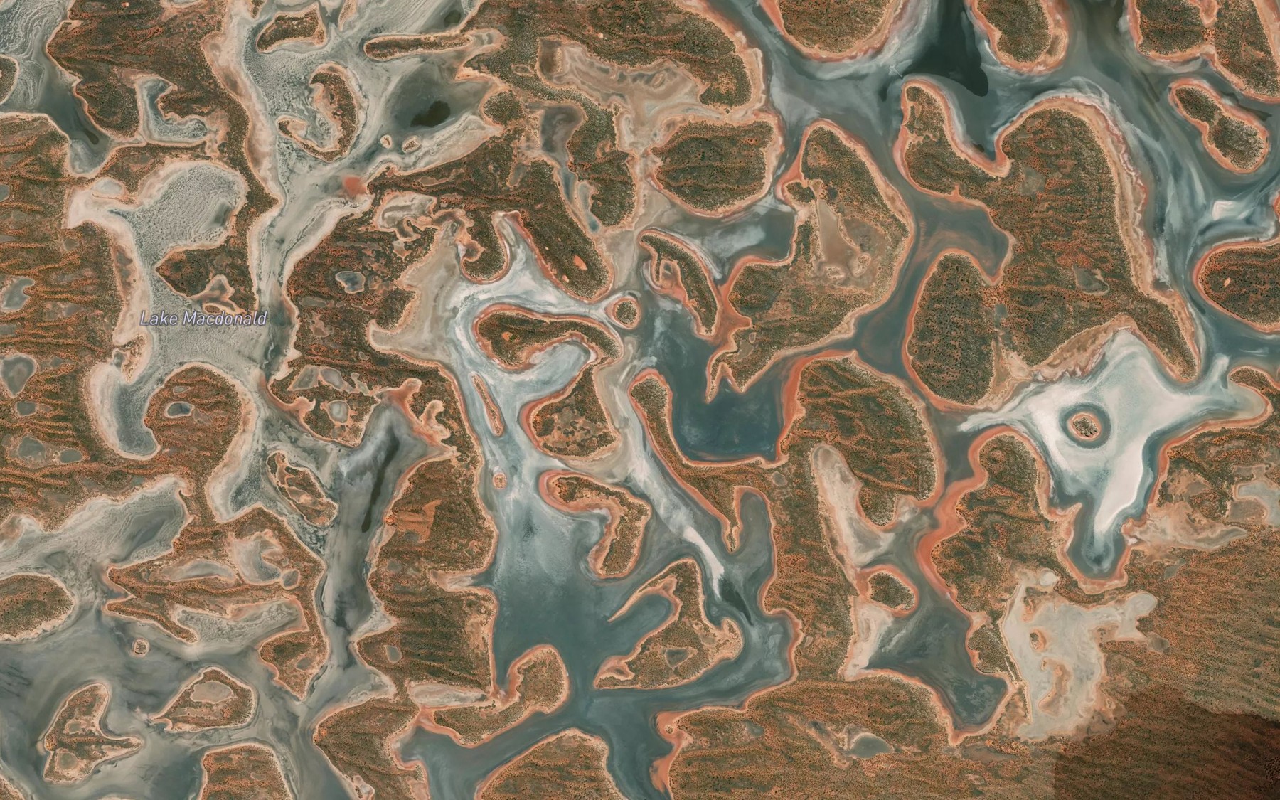 Satellite map of the Lake Macdonald