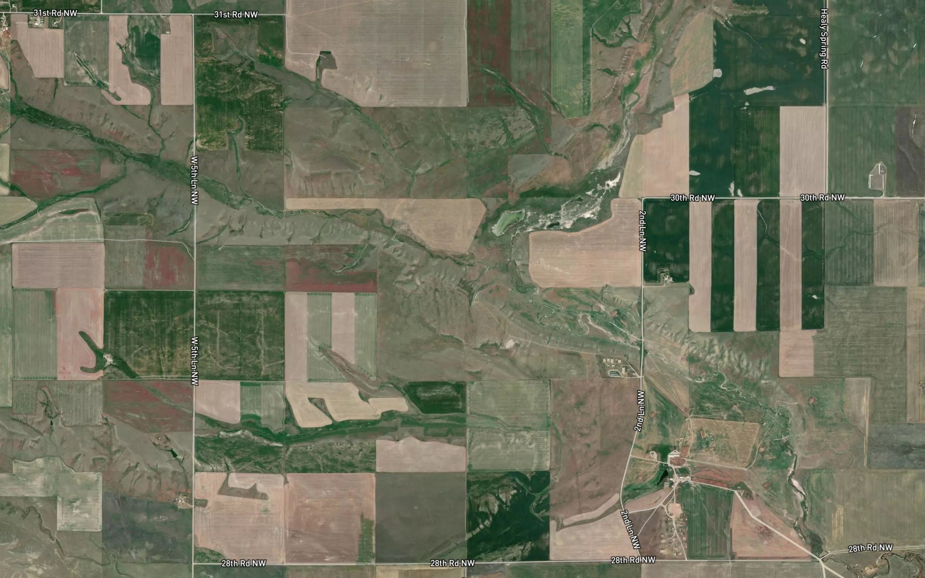 Satellite map of the Noble Spring