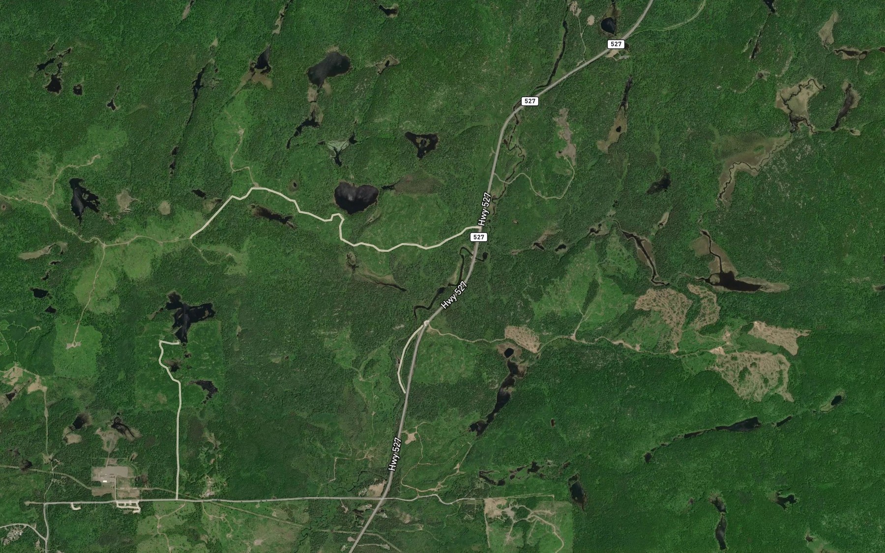 Satellite map of the Penassen Creek
