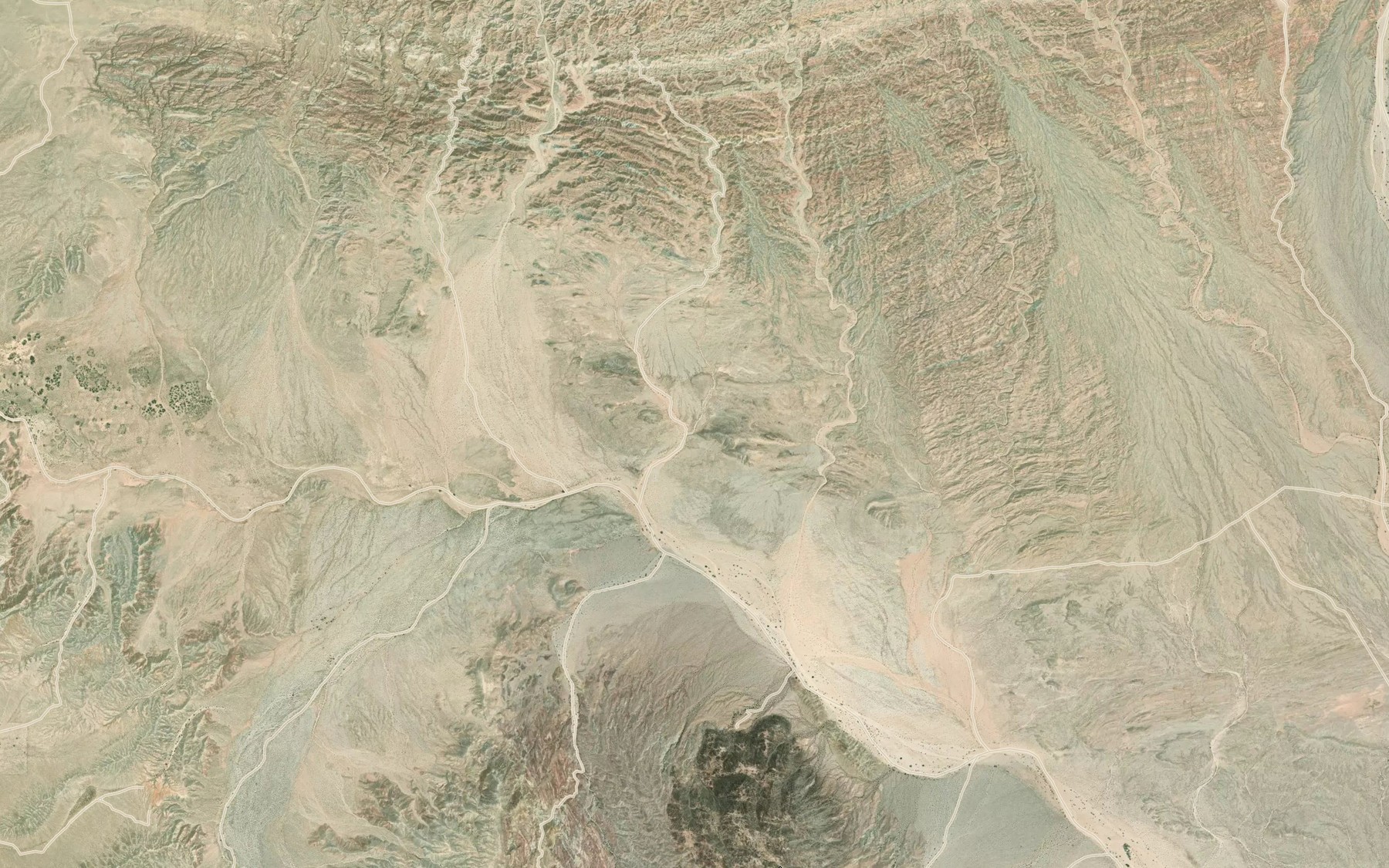 Satellite map of the Hills of the Moon Wash