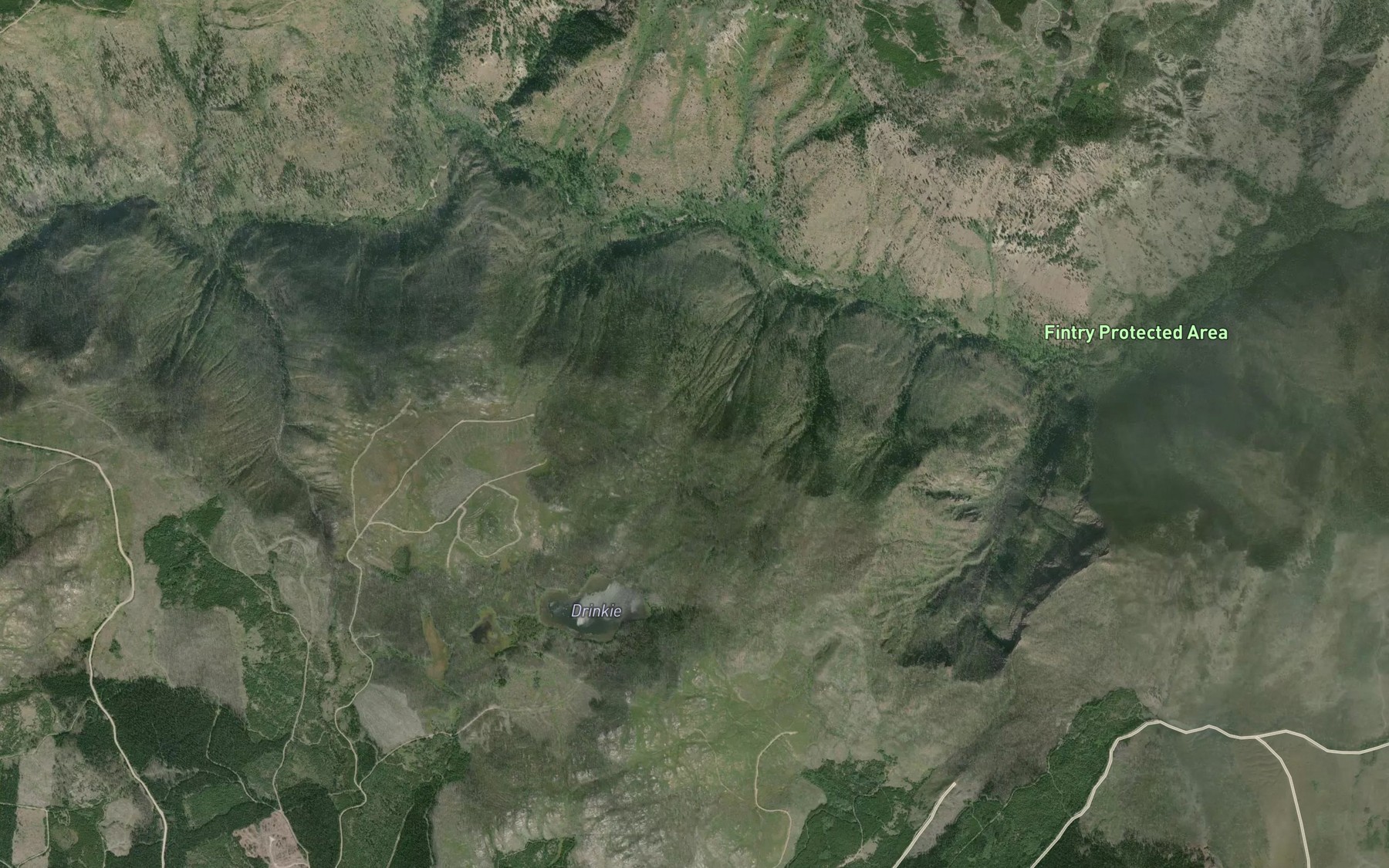Satellite map of the Smith Creek