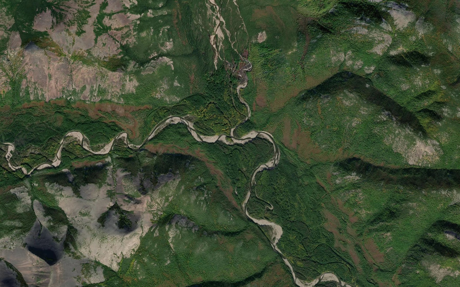 Satellite map of the Pravyy Taklakan