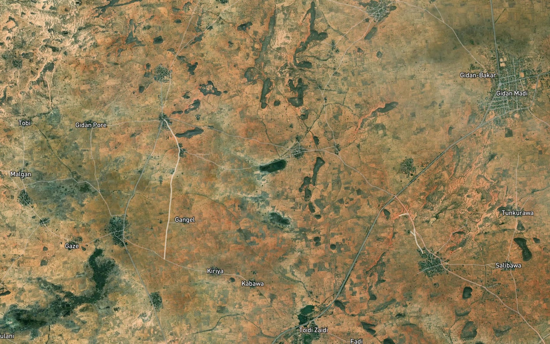 Satellite map of the Lugere Pond