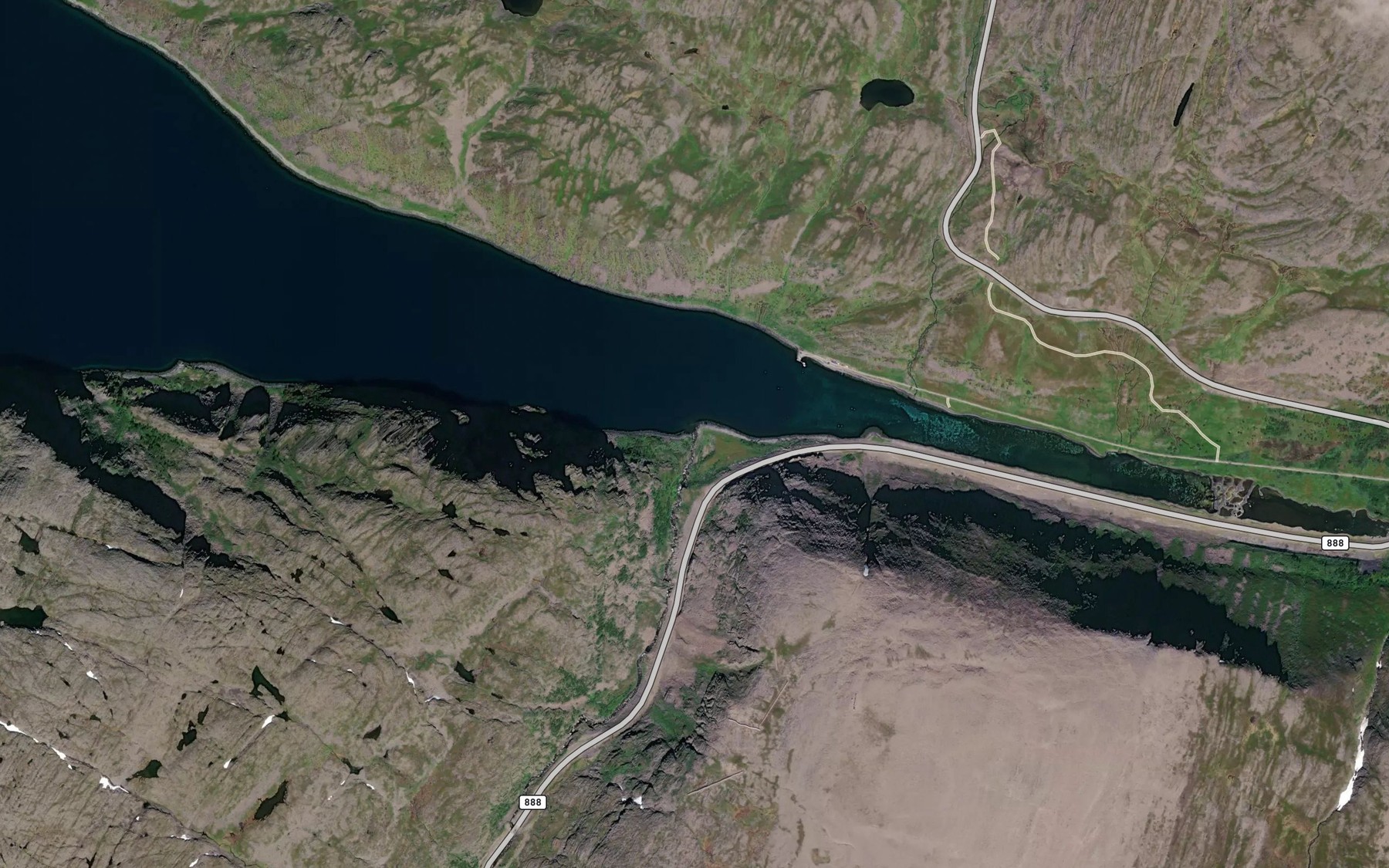 Satellite map of the Smielva