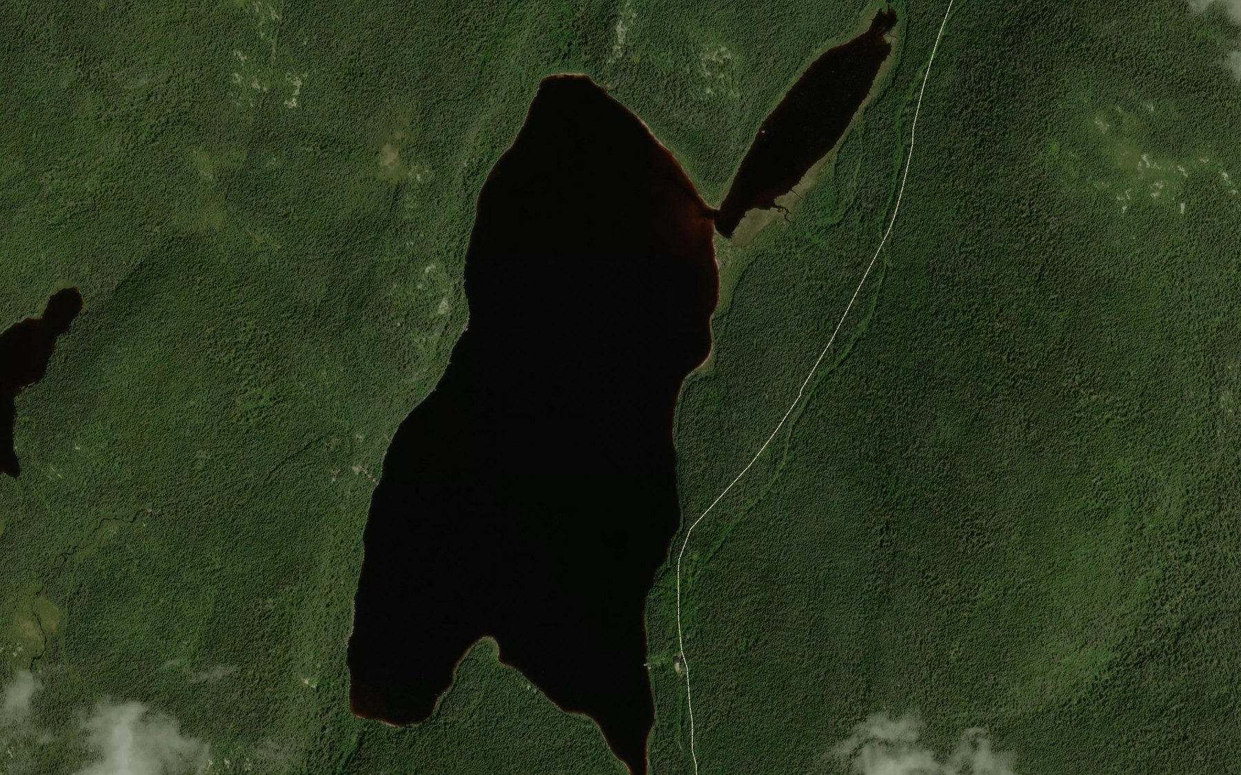 Satellite map of the Lac Marius