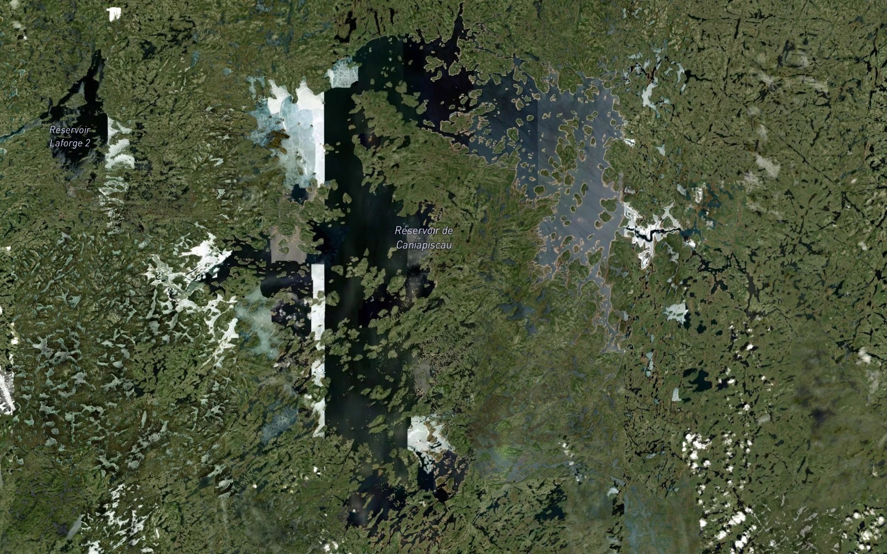 Satellite map of the Reservoir de Caniapiscau