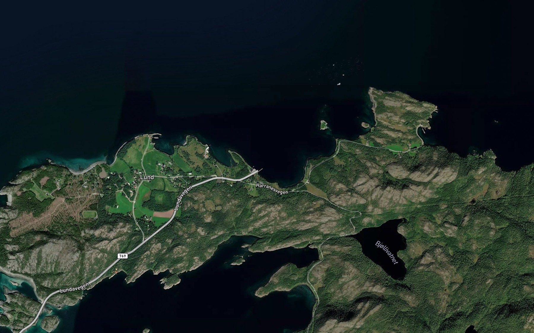 Satellite map of the Saltervika