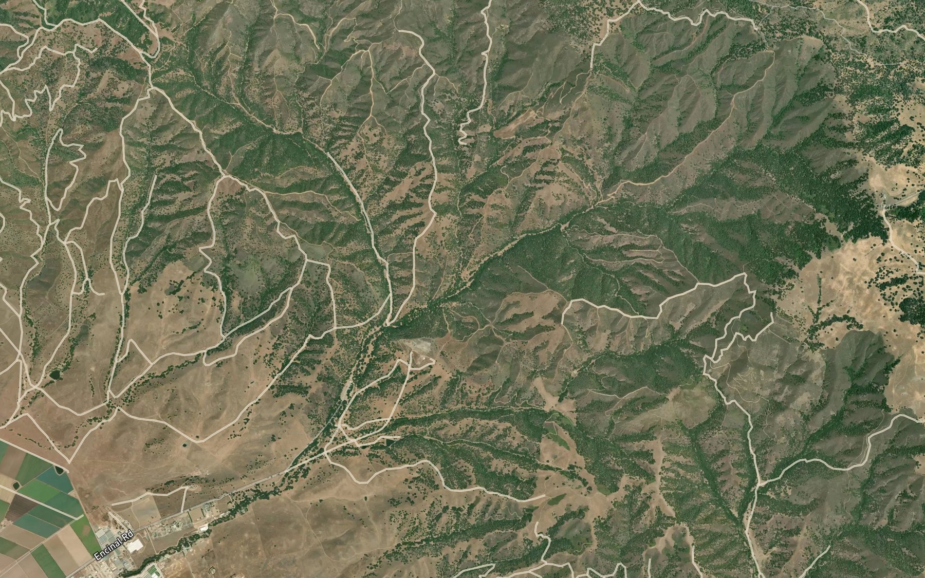 Satellite map of the Jacques Hanlon Creek