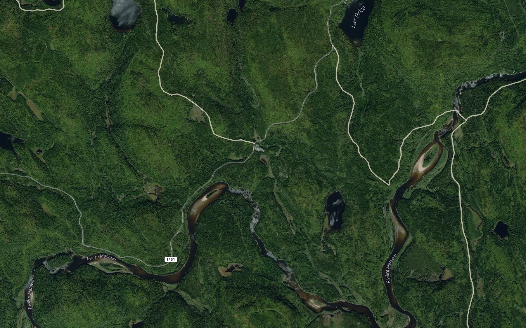 Satellite map of the Lac Cox