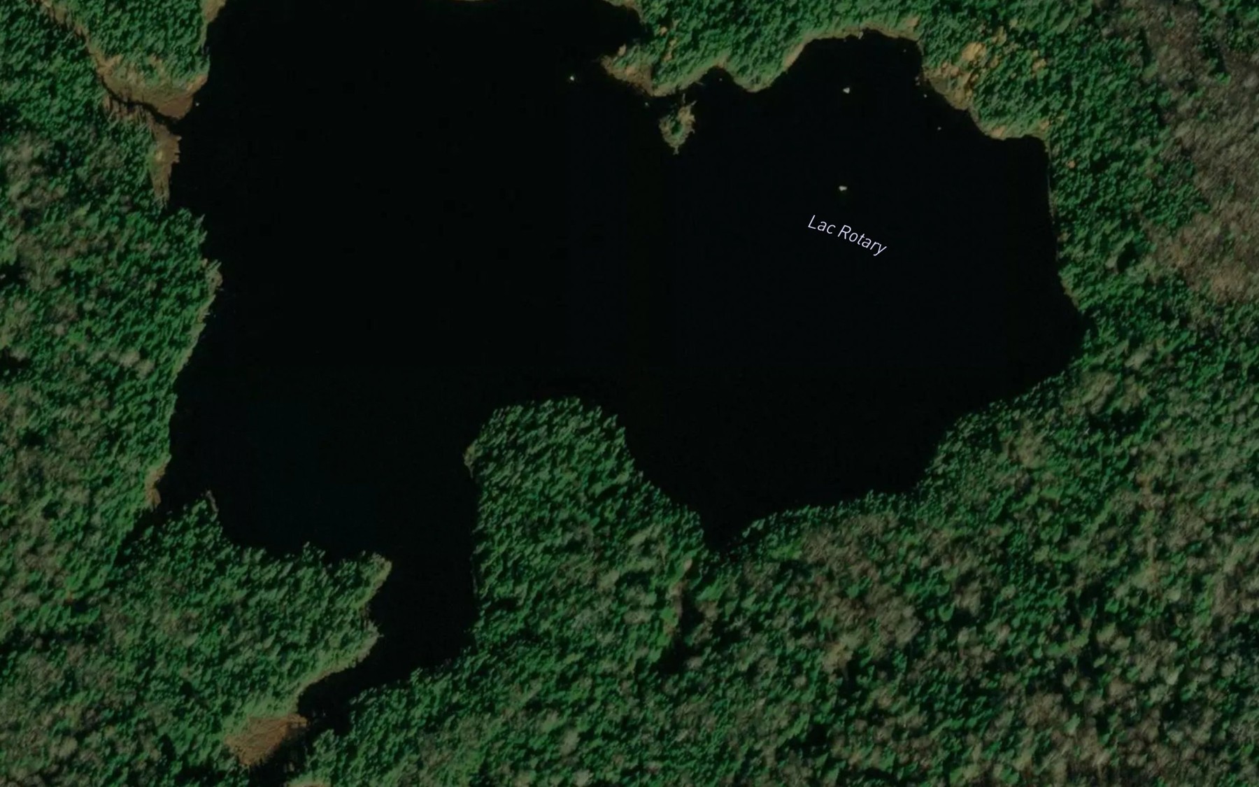 Satellite map of the Lac Rotary