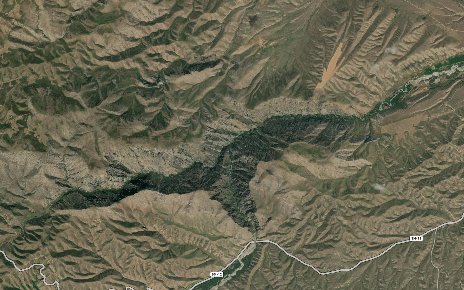 Satellite map of the Urum-Bash