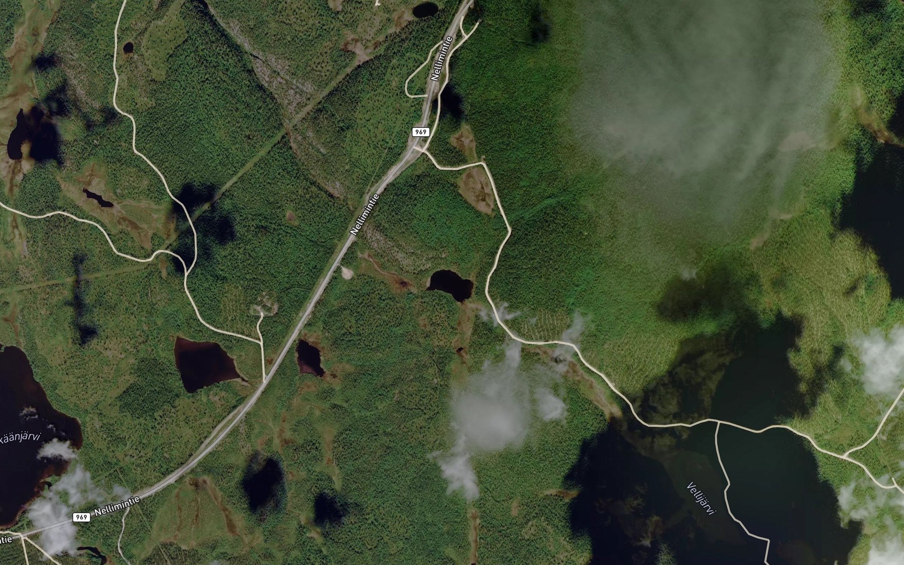 Satellite map of the Martintupajarvi