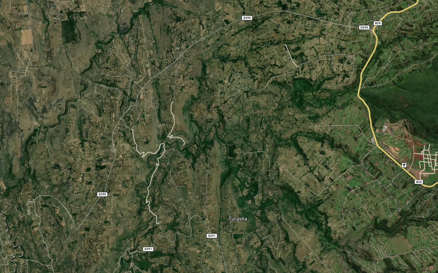 Satellite map of the Kianjogu