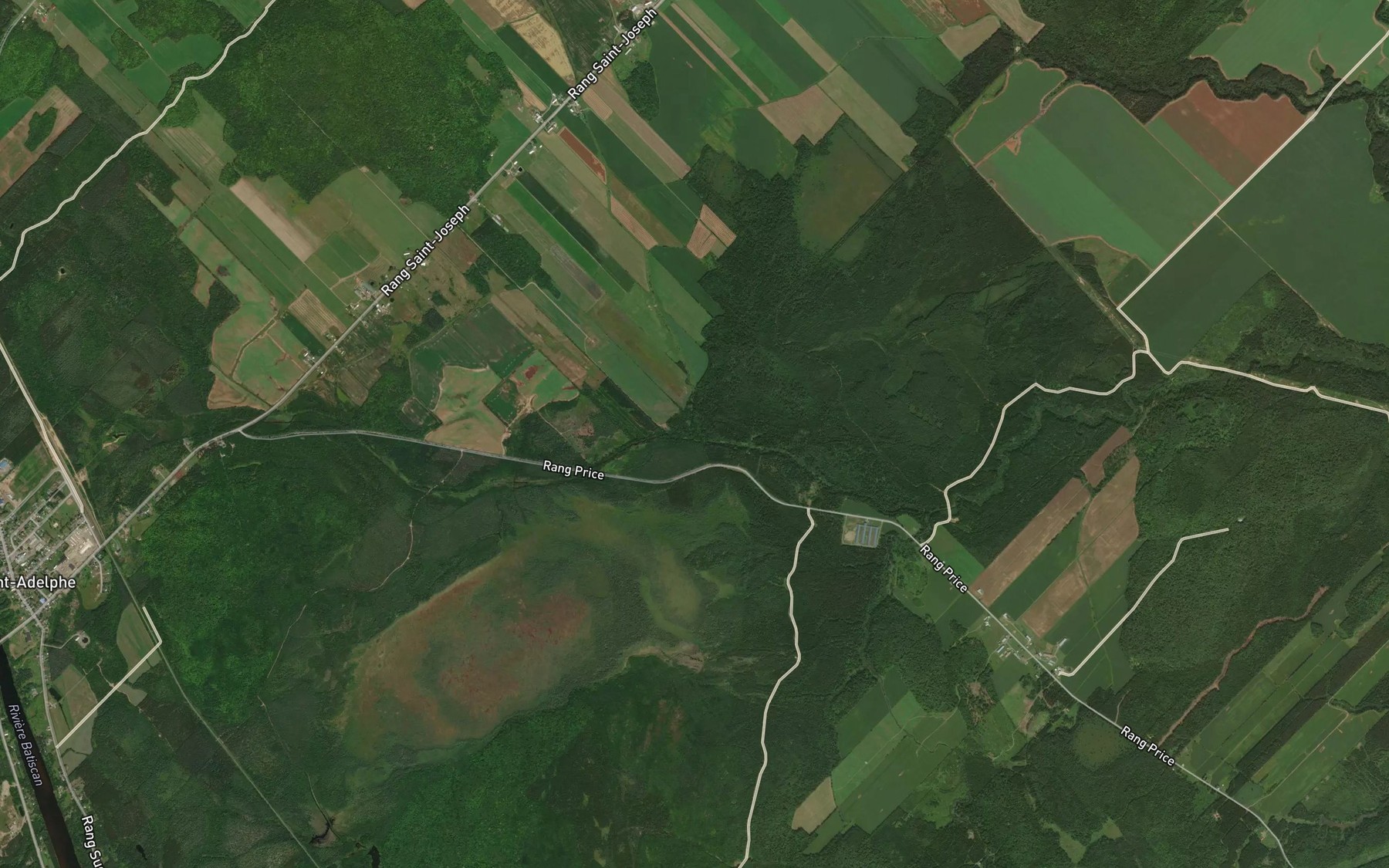 Satellite map of the Deuxieme ruisseau Noir