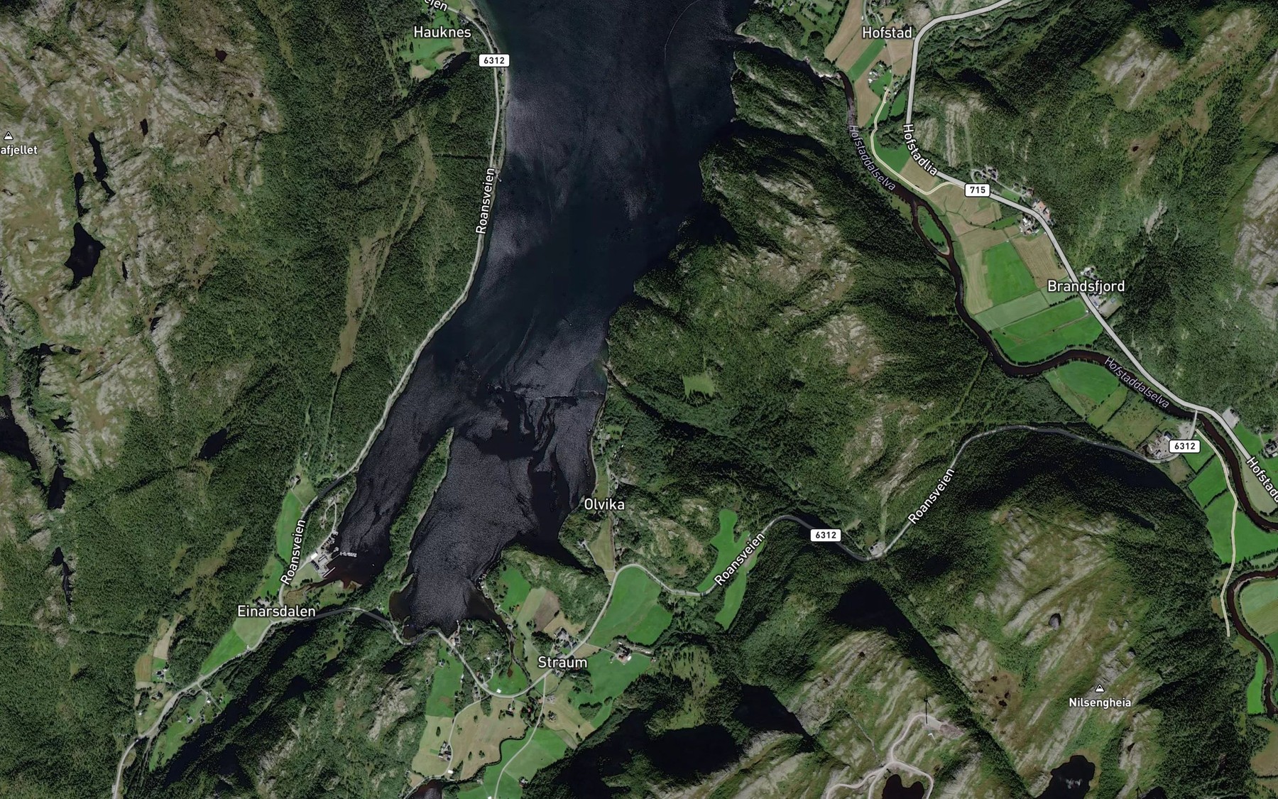 Satellite map of the Olvassbekken